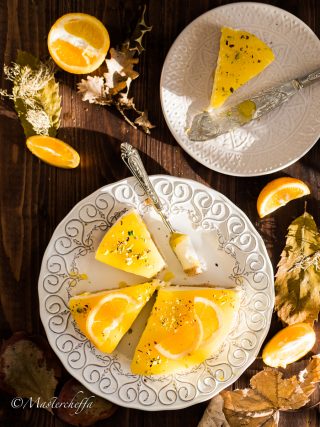 cheesecake all arancia ricetta senza cottura dessert food photography
