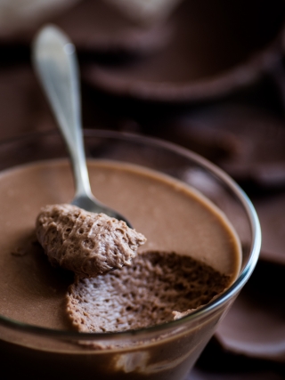 mousse cioccolato al latte desserts food photography