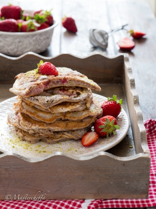 pancake fragole e pistacchi desserts food photography