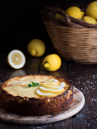 torta cheesecake cocco e limone desserts food photography